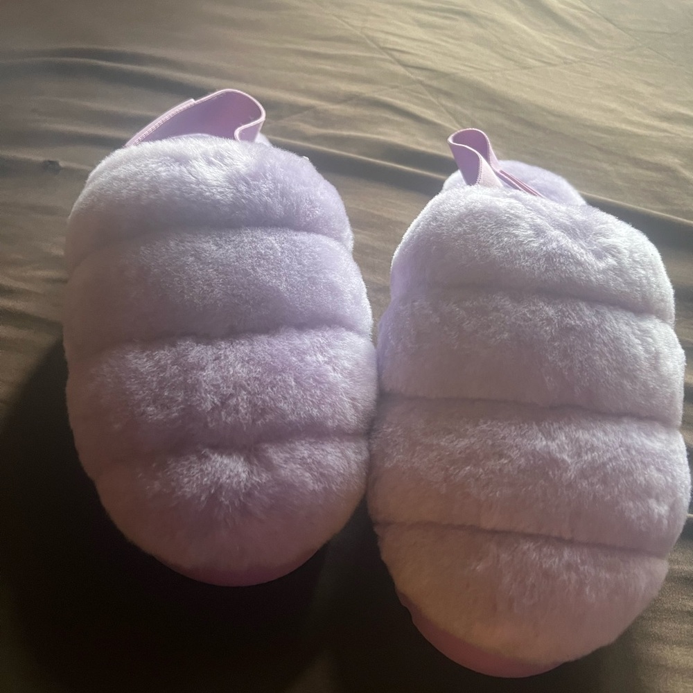 UGG FLUFF YEAH PURPLE SLIDES